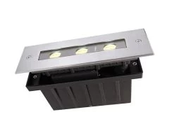 Deko Light Line I WW Bodeneinbaustrahler Außen LED Silber IP67 340lm 3000K >80 Ra 45°/35° Modern