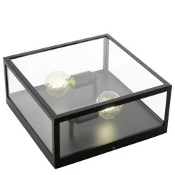 EGLO CHARTERHOUSE Vintage Retro Deckenleuchte E27 Schwarz