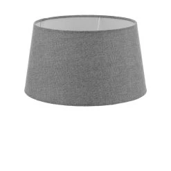 EGLO 1+1 VINTAGE Leinenschirm Ø300/250 H-165, 1-flg., E27, Grau