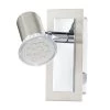 EGLO ROTTELO LED Wandspot, Wippschalter, 1-flg. GU10 Nickel-matt, Chrom