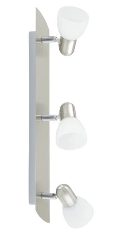 EGLO ENEA Wand & Deckenspot 3er E14 Nickel-matt