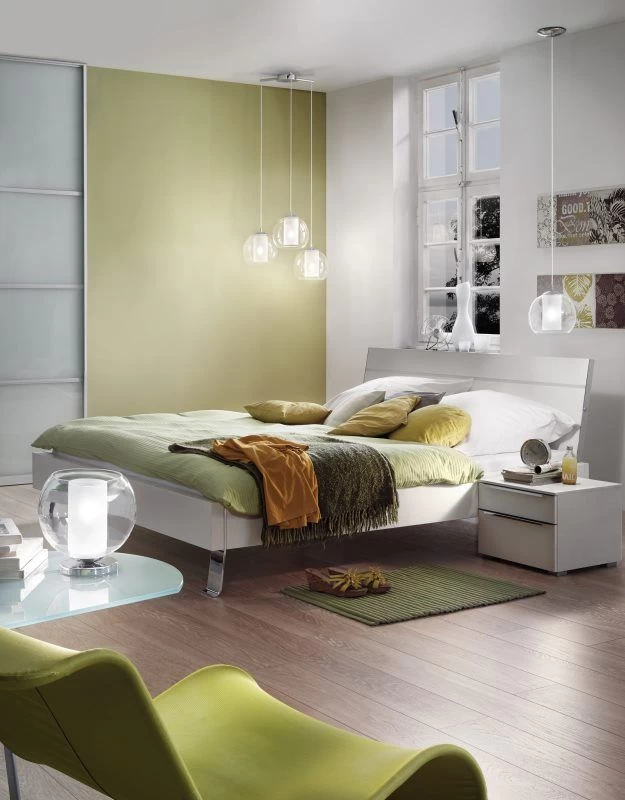 EGLO BOLSANO Hängeleuchte E27 Chrom, Klar, Satiniert 2 EGLO BOLSANO Hängeleuchte E27 Chrom, Klar, Satiniert – Bild 2