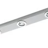 EGLO KOB LED Unterbauleuchte, Küche, 3-flg. Nickel-matt