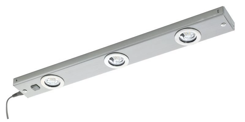EGLO KOB LED Unterbauleuchte, Küche, 3-flg. Nickel-matt 1 EGLO KOB LED Unterbauleuchte, Küche, 3-flg. Nickel-matt