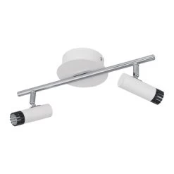 EGLO LIANELLO LED Spotbalken, 2-flg. Weiss, Chrom