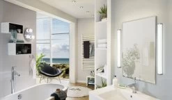 EGLO GITA 2 LED Spiegelleuchte, 900mm, Chrom, Weiss -Beleuchtung Rabatte eglo94714 2