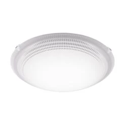 EGLO MAGITTA 1 LED Deckenleuchte Ø250, Dekor Ellipse, 1-flg., Weiss, Klar