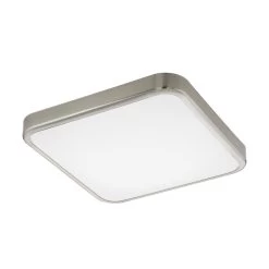 EGLO MANILVA 1 LED Deckenleuchte, 1-flg., Nickel-matt, Weiss