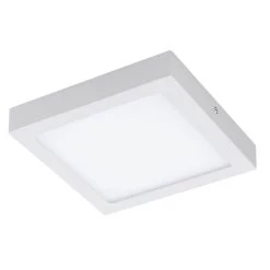 EGLO Connect FUEVA-C LED RGB Aufbaulampe 225mm Eckig Weiss App Steuerbar