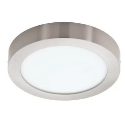 EGLO Connect FUEVA-C LED RGB Aufbaulampe 225mm Rund Nickel-matt App Steuerbar