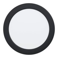 EGLO FUEVA 5 LED Einbauleuchte Schwarz IP44 Rund 166mm 1200lm 3000K