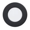 EGLO FUEVA 5 LED Einbauleuchte Schwarz IP44 Rund 86mm 360lm 4000K