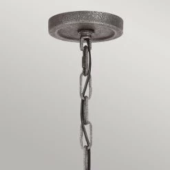 Elstead Angelo Kronleuchter Verwitterte Eiche, Schiefergrau 6xE27 IP20 772mm Dimmbar -Beleuchtung Rabatte elstead leuchten qn angelo6 detail3