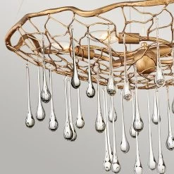 Elstead Laguna Pendelleuchte Brüniertes Gold 4xE14 IP20 660mm Dimmbar -Beleuchtung Rabatte elstead leuchten qn laguna 4p detail3