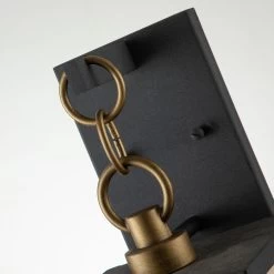 Elstead Lahden Außenwandleuchte Verwittertes Zink E27 IP44 178x197x440mm Dimmbar -Beleuchtung Rabatte elstead leuchten qn lahden2 m wzc detail1