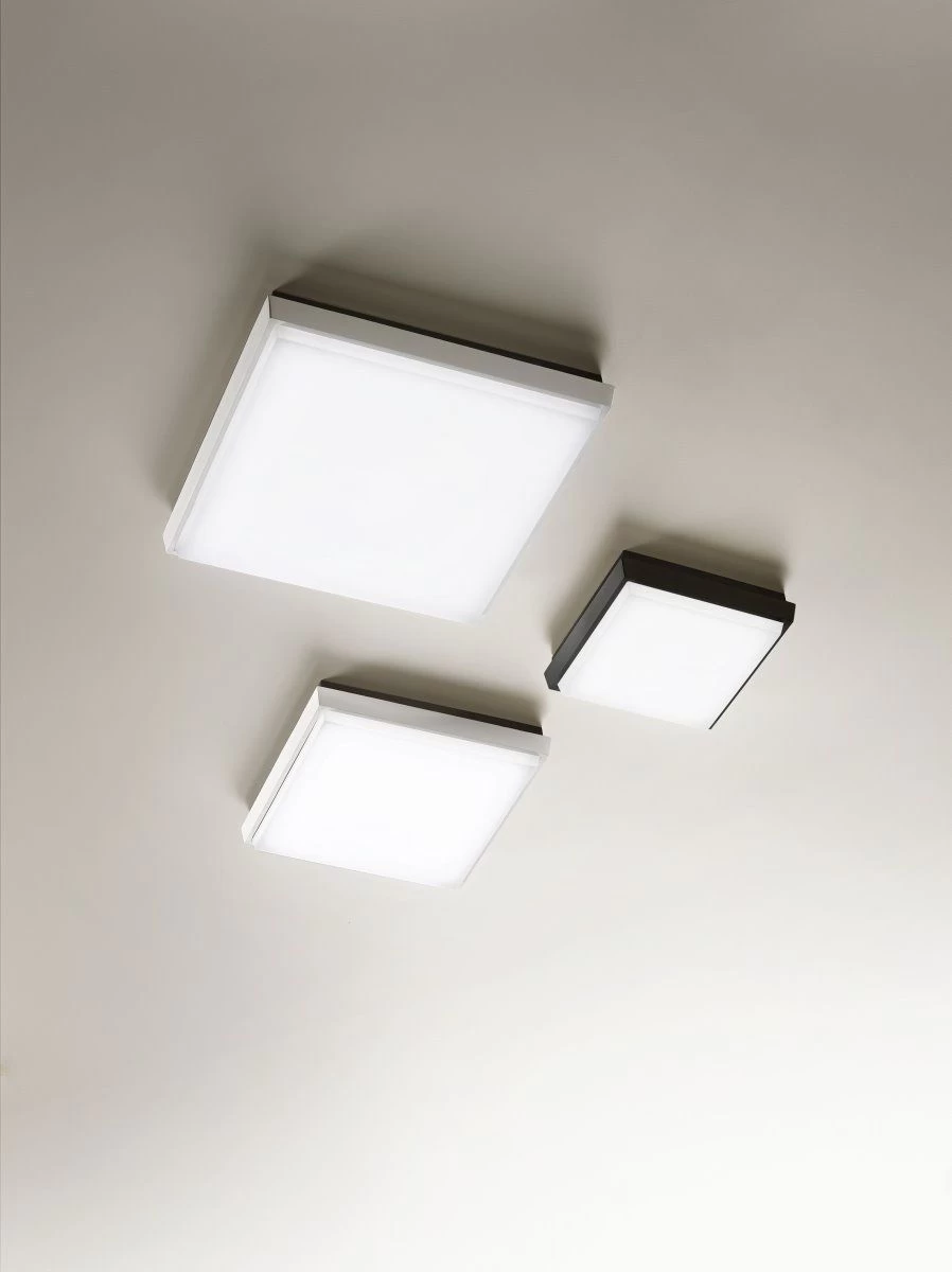 LED Deckenaußenleuchte Weiß Fabas Luce Desdy 2800lm 300mm IP54 2 LED Deckenaußenleuchte Weiß Fabas Luce Desdy 2800lm 300mm IP54 – Bild 2