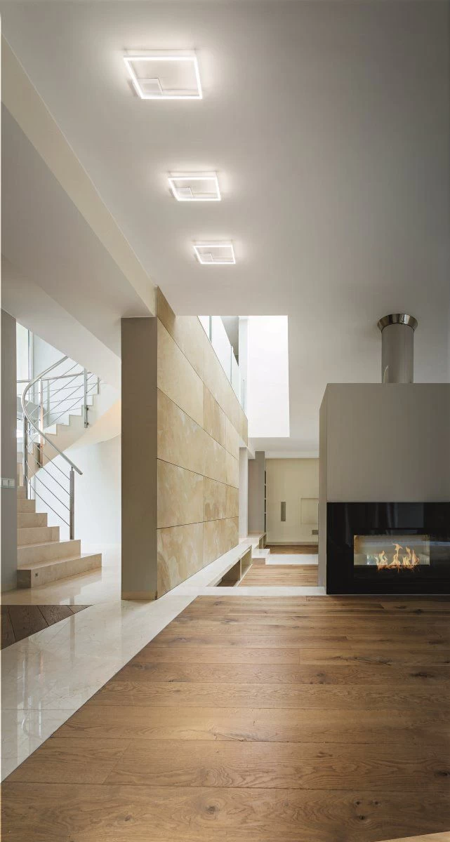 LED Deckenlampe Weiß Fabas Luce Bard 3510lm 420mm Dimmbar 3 LED Deckenlampe Weiß Fabas Luce Bard 3510lm 420mm Dimmbar – Bild 3