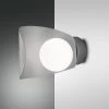 LED Wandleuchte Silbergrau Fabas Luce Adria 540lm 3000K