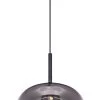 Globo Blacky Hängeleuchte Schwarz, Rauch E27 Dimmbar 30x120cm