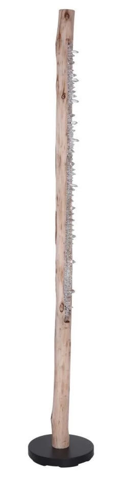 Globo Felicitas LED Stehleuchte Natur Holzstamm 23x151cm -Beleuchtung Rabatte globo15354 15s 1