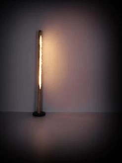Globo Felicitas LED Stehleuchte Natur Holzstamm 23x151cm -Beleuchtung Rabatte globo15354 15s 3