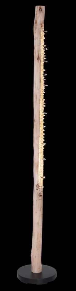 Globo Felicitas LED Stehleuchte Natur Holzstamm 23x151cm