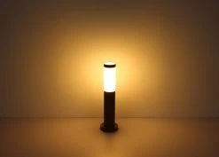 Globo BOSTON Außenleuchte Holzoptik Sensor, 1xE27 -Beleuchtung Rabatte globo3158sw 3