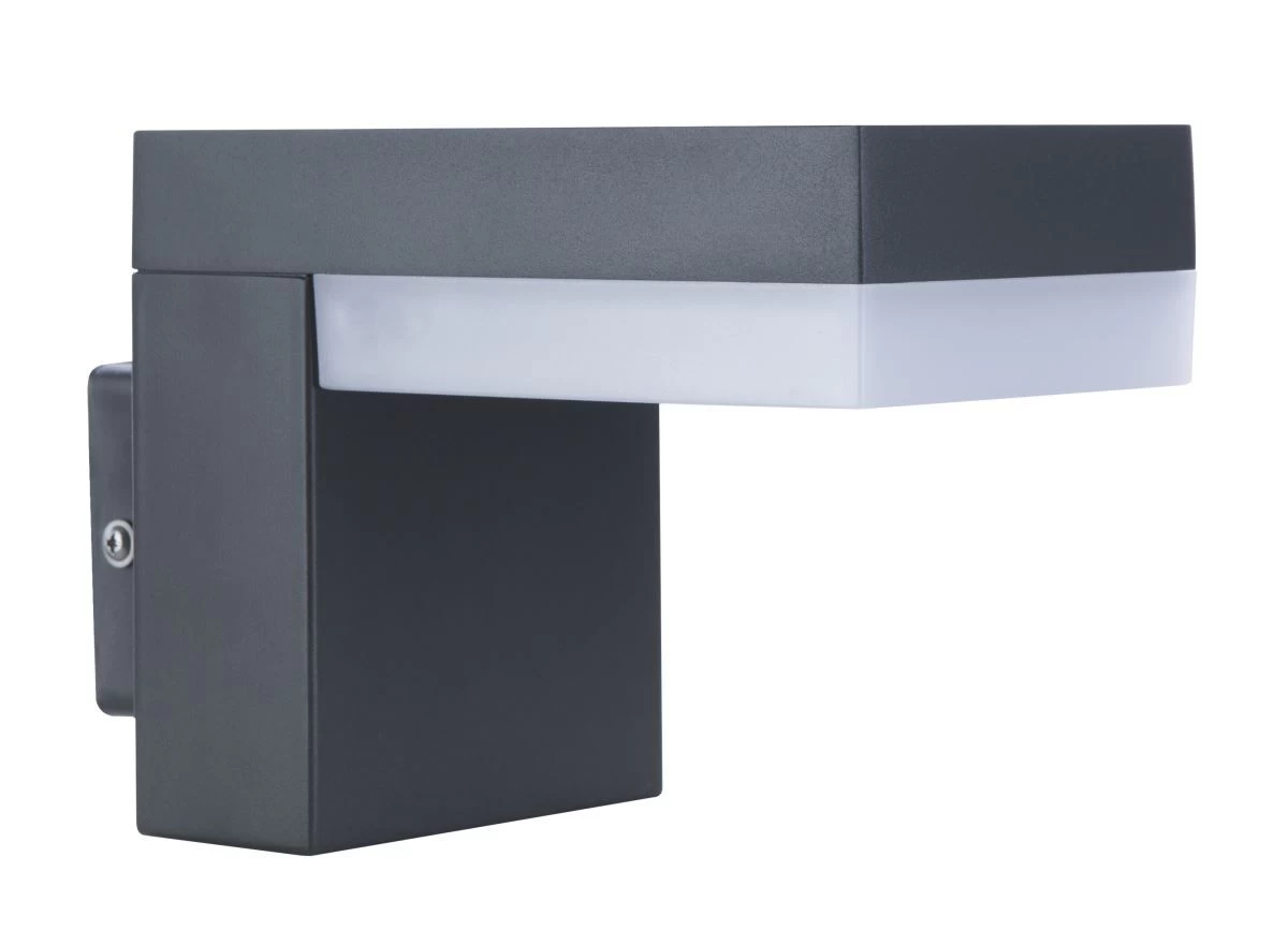 Globo Oskari LED Wandaußenleuchte Anthrazit X9,5x12,5cm 6 Globo Oskari LED Wandaußenleuchte Anthrazit X9,5x12,5cm – Bild 6