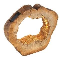 LED Solarleuchte Baumstamm Mit Loch Kunststoff Braun 20xLED Von Globo 6 LED Solarleuchte Baumstamm Mit Loch Kunststoff Braun 20xLED Von Globo -Beleuchtung Rabatte globo36518 a