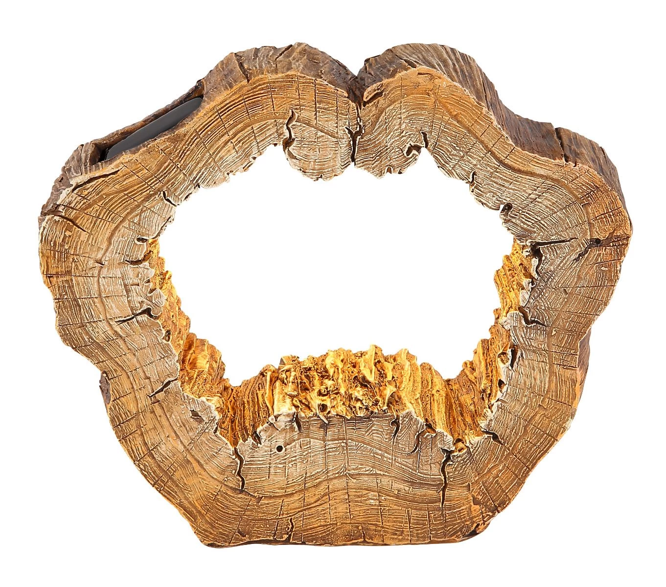 LED Solarleuchte Baumstamm Mit Loch Kunststoff Braun 20xLED Von Globo 2 LED Solarleuchte Baumstamm Mit Loch Kunststoff Braun 20xLED Von Globo – Bild 2