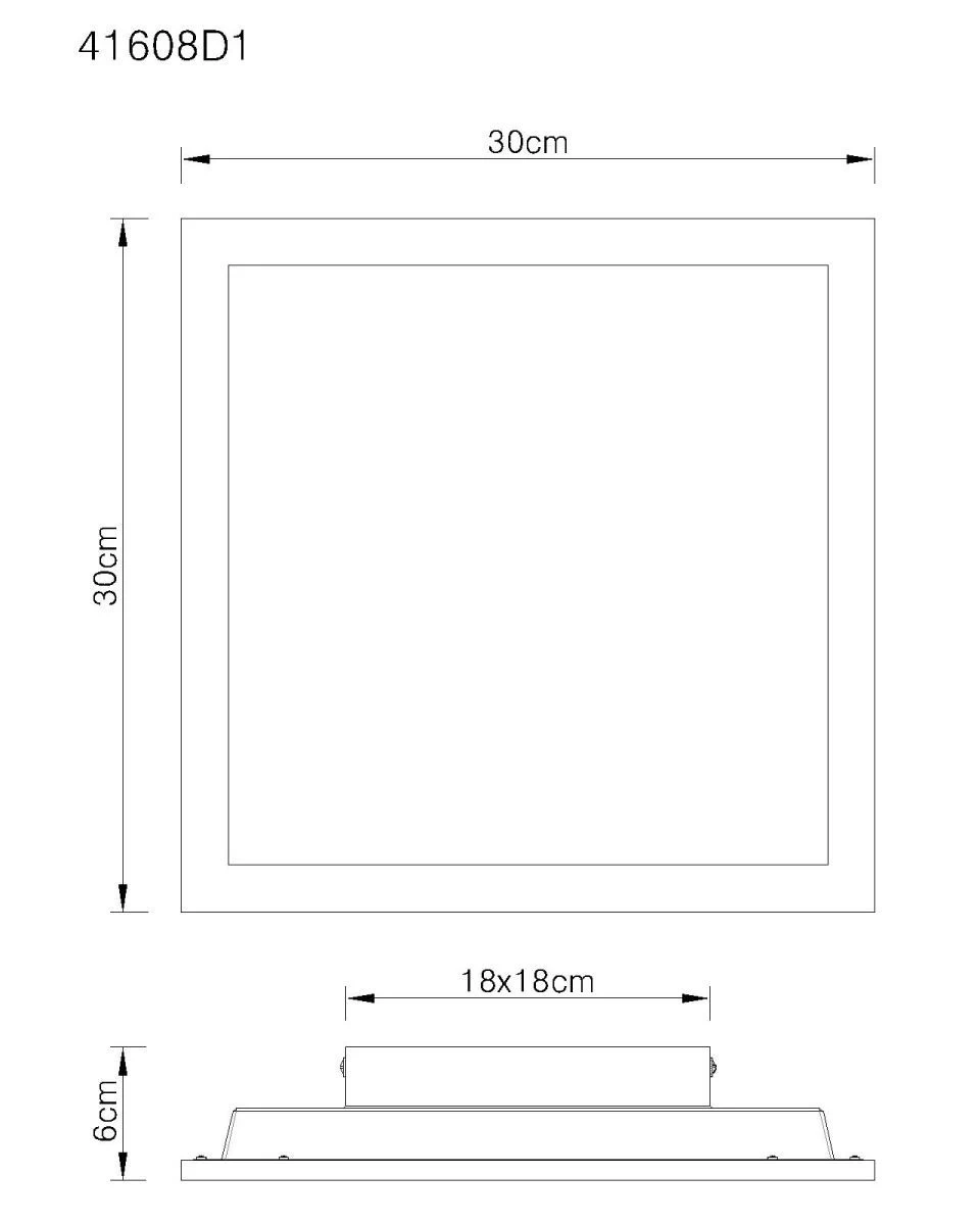 Globo Doro LED Deckenleuchte Weiß, Opal 30x30x6cm 2 Globo Doro LED Deckenleuchte Weiß, Opal 30x30x6cm – Bild 2