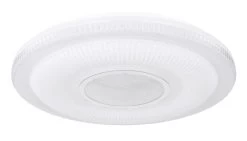 Globo Magnifique Smart Home LED Deckenleuchte Weiß, Chrom Tuya App Steuerbar 50x8,8cm -Beleuchtung Rabatte globo48007fsh 30 1