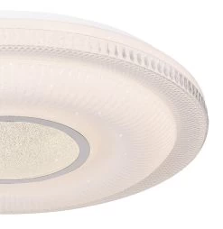 Globo Magnifique Smart Home LED Deckenleuchte Weiß, Chrom Tuya App Steuerbar 50x8,8cm -Beleuchtung Rabatte globo48007fsh 30 4