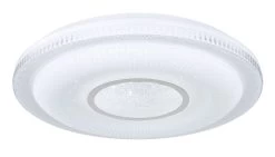 Globo Magnifique Smart Home LED Deckenleuchte Weiß, Chrom Tuya App Steuerbar 50x8,8cm -Beleuchtung Rabatte globo48007fsh 30 6