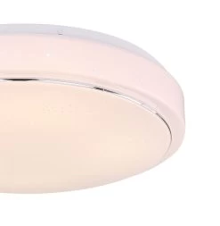 Globo Kalle LED Deckenleuchte Weiß, Opal 37,5x7,5cm -Beleuchtung Rabatte globo48408 24 4