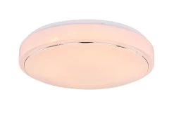 Globo Kalle LED Deckenleuchte Weiß, Opal 37,5x7,5cm -Beleuchtung Rabatte globo48408 24 5