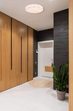 Globo Kalle LED Deckenleuchte Weiß, Opal 37,5x7,5cm -Beleuchtung Rabatte globo48408 24 7