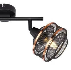 Globo Bellona Deckenstrahler Schwarz, Gold 2x E14 Dimmbar 27,5x12x21,5cm 8 Globo Bellona Deckenstrahler Schwarz, Gold 2x E14 Dimmbar 27,5x12x21,5cm -Beleuchtung Rabatte globo54020 2 4