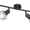 Globo Xara I Deckenstrahler Schwarz 4x E14 Dimmbar 60x8x19,5cm