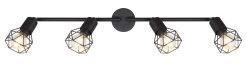 Globo Xara I Deckenstrahler Schwarz 4x E14 Dimmbar 60x8x19,5cm 11 Globo Xara I Deckenstrahler Schwarz 4x E14 Dimmbar 60x8x19,5cm -Beleuchtung Rabatte globo54802s 4 3