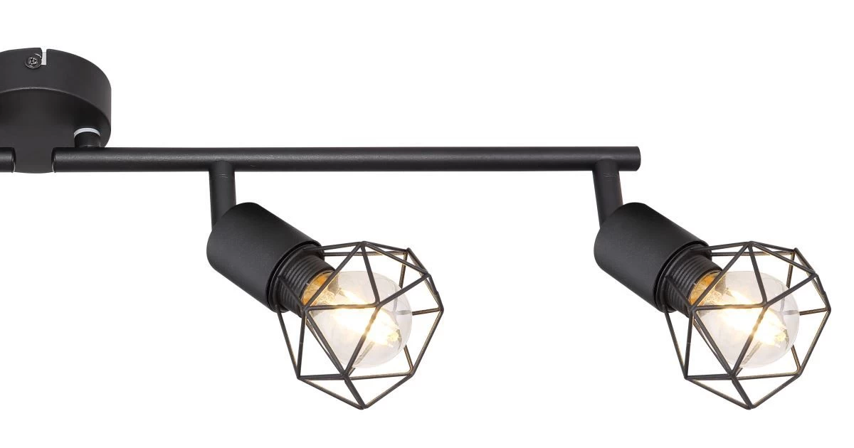 Globo Xara I Deckenstrahler Schwarz 4x E14 Dimmbar 60x8x19,5cm 6 Globo Xara I Deckenstrahler Schwarz 4x E14 Dimmbar 60x8x19,5cm – Bild 6