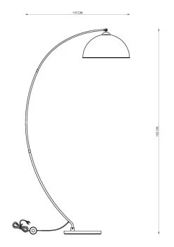 Globo Gottfried Stehleuchte Schwarz Matt, Blattgold E27 Mit Schalter 115x45x182cm -Beleuchtung Rabatte globo58486 3