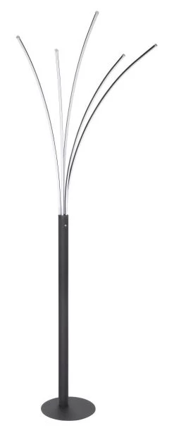 Globo Bizzy LED Stehleuchte Schwarz Matt Mit Touchdimmer 56x60x187cm -Beleuchtung Rabatte globo59229b 1