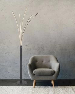 Globo Bizzy LED Stehleuchte Schwarz Matt Mit Touchdimmer 56x60x187cm -Beleuchtung Rabatte globo59229b 2