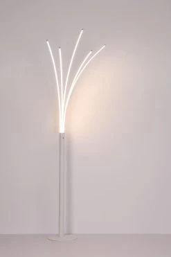 Globo Bizzy LED Stehleuchte Weiß Mit Touchdimmer 56x60x187cm -Beleuchtung Rabatte globo59229w 3