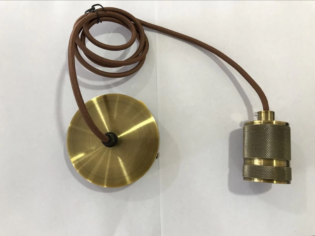 Globo Oliver Pendelaufhang Antik Messing E27 Dimmbar 10x150cm 2 Globo Oliver Pendelaufhang Antik Messing E27 Dimmbar 10x150cm – Bild 2