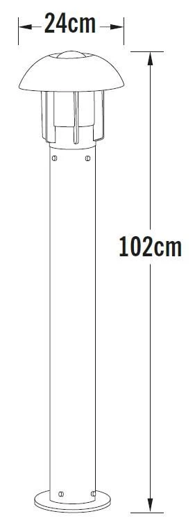 KONSTSMIDE Heimdal Wegeleuchte Schwarz Matt 24x102x24cm 4 KONSTSMIDE Heimdal Wegeleuchte Schwarz Matt 24x102x24cm – Bild 4