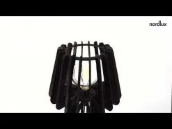 Nordlux GROA Tischlampe Braun Holz E27 Mit Kabelschalter 26x26x40cm -Beleuchtung Rabatte hqdefault 4 21