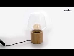 Nordlux CHRISTINA Tischlampe Holz E27 Mit Kabelschalter 19,5x19,5x30cm -Beleuchtung Rabatte hqdefault 5 17