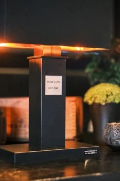 By Rydens In Love Tischleuchte Matt Schwarz 1x E27 Schalter 16,5x34x56,5cm -Beleuchtung Rabatte in love black 4002490 4002 m2